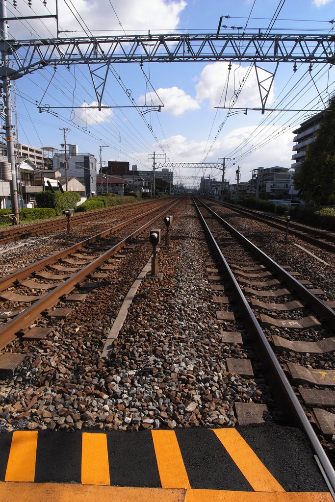 JR神戸線（踏切内）, Амагасаки