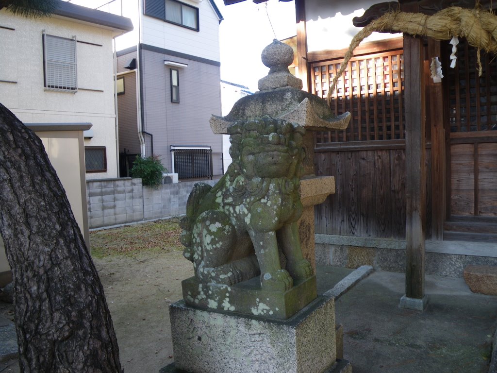 Nakakema Inari Jinja Shrine　中食満 稲荷神社 狛犬 吽形, Итами
