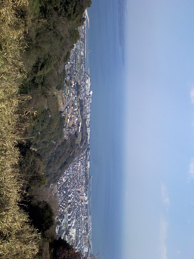 northern Beppu view from Jumonjibaru Hill (behind AP House2), Тоёока