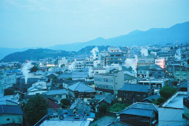 Kannawa hot-spring resort with clouds of steam rising , 鉄輪の湯けむり, Тоёока