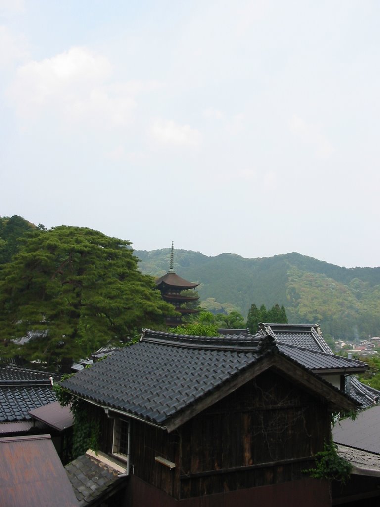 Ruriko-ji temple, the five-storied pagoda, 瑠璃光寺五重塔, Ивакуни