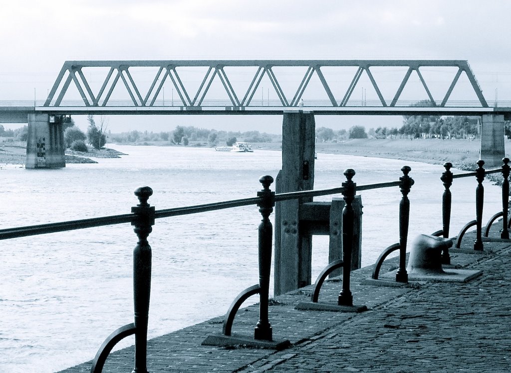 Deventer - Spoorbrug over de IJssel, Девентер