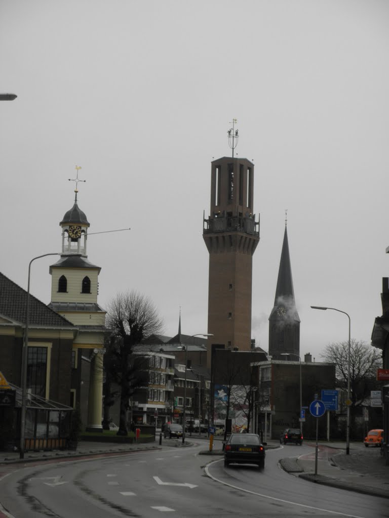 Drie torens op n rij..... , Three towers in a row......, Хенгело