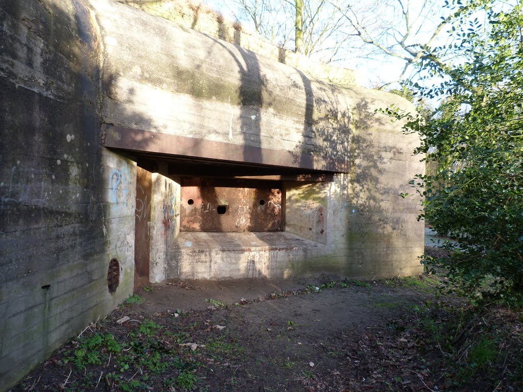 Festung IJmuiden - W.N 109   Festung HauptQuartier R117(1)bunker - eingang, Велсен
