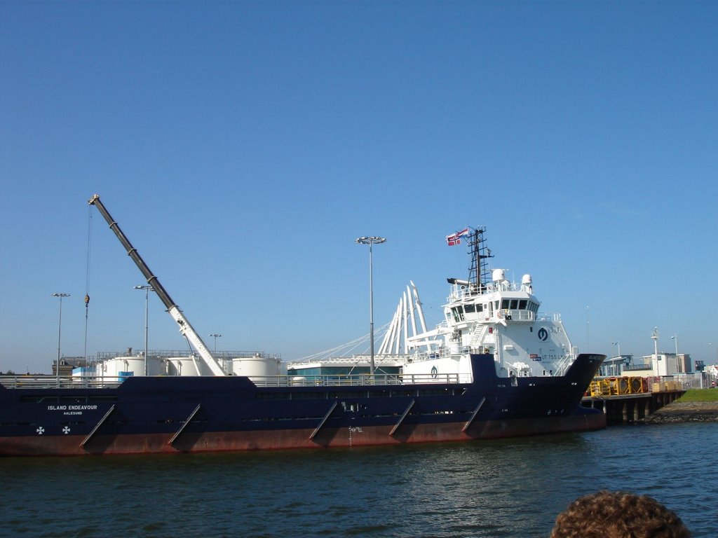 Den Helder - Het Nieuwe Diep - Offshore Ships Paleiskade - View NW, Ден-Хельдер