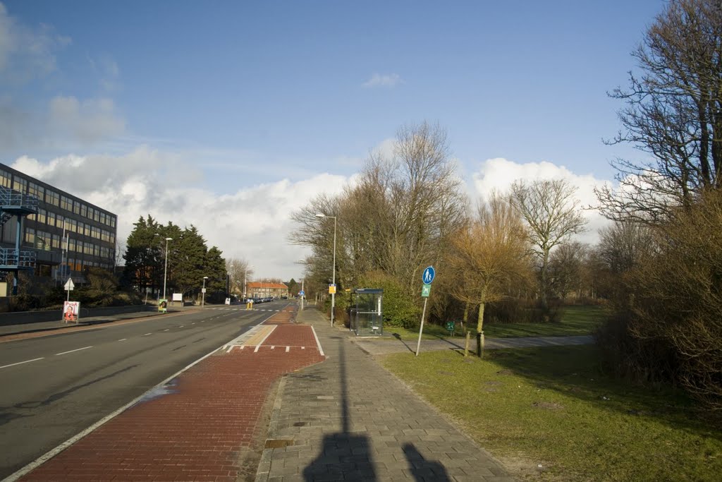 Den Helder - Huisduinerweg - View NE along Gemini Ziekenhuis, Ден-Хельдер