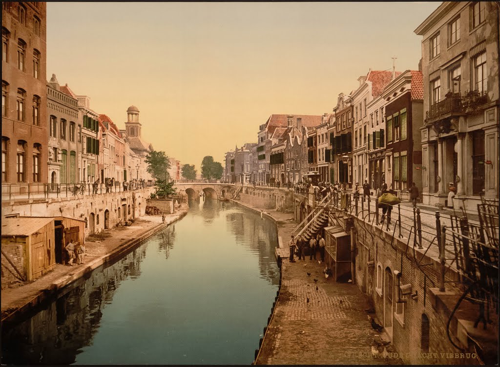 The Oude Gracht Viebrug, Utrecht, Holland, Амерсфоорт