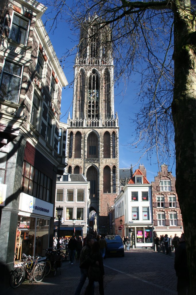 De Dom vanaf Choorstraat hoek Maartensbrug, Utrecht, Амерсфоорт