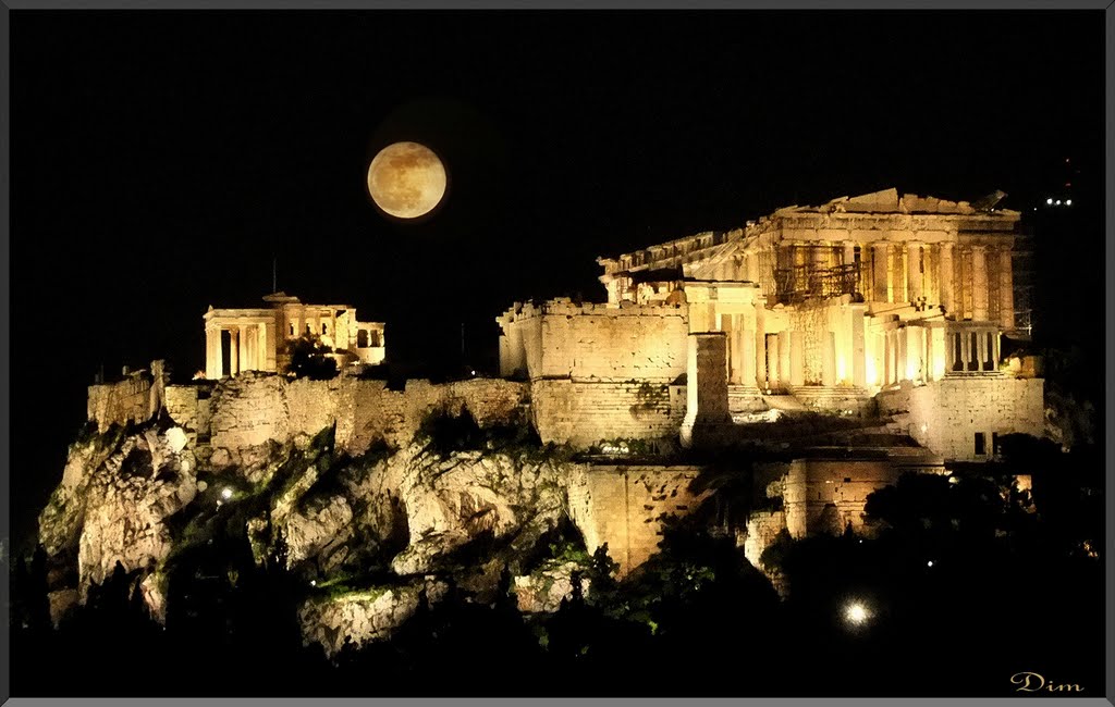 Acropolis And Full Moon ....Theyre Not For Sale, Афины