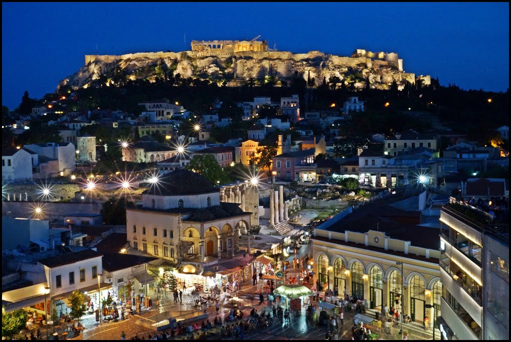 ACROPOLIS - Blue Nights in Athens - {Plaka} - Old historical area - UNESCO World Heritage - Greece - [By Stathis Chionidis] / Αφιερωμενη στη Δεσποινα, Афины