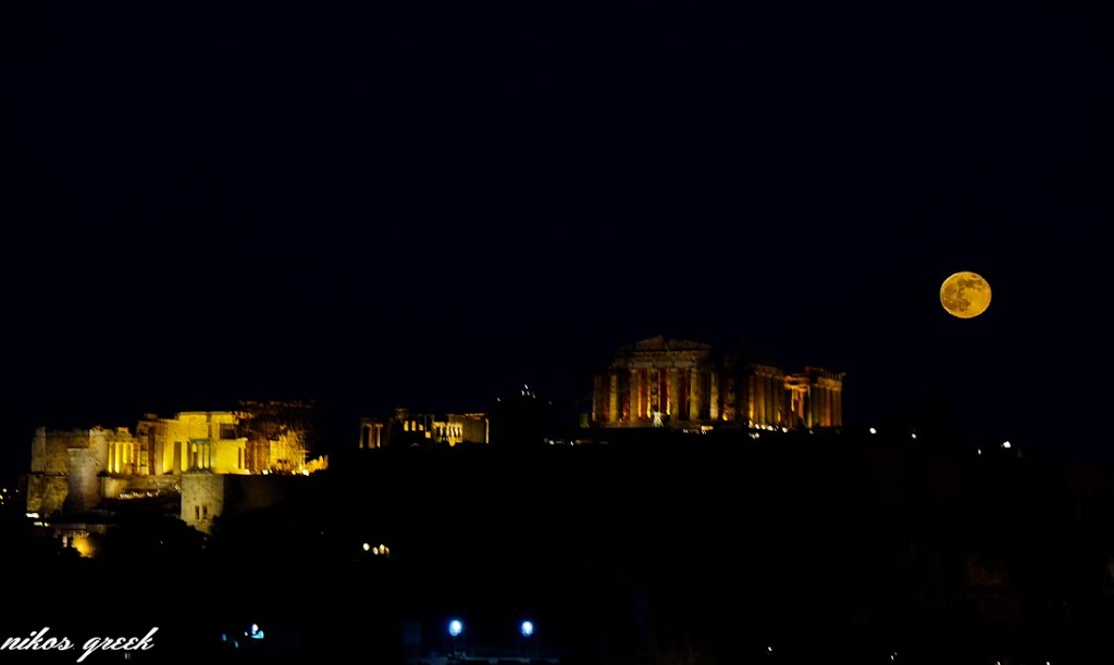 Η πανσέληνος στην Ακρόπολη (Full moon in Akropolis), Афины