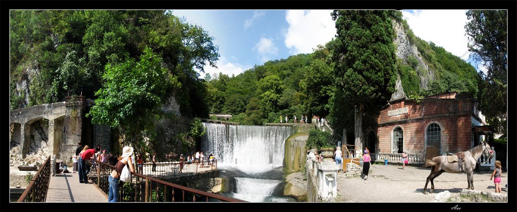 Abkhazia. New Athos. Falls., Новый Афон