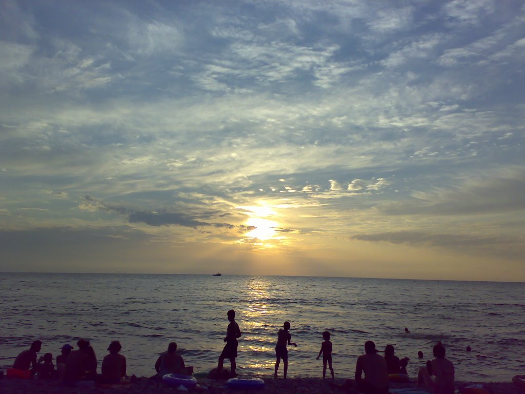 sunset and beach (kobuleti), Кобулети
