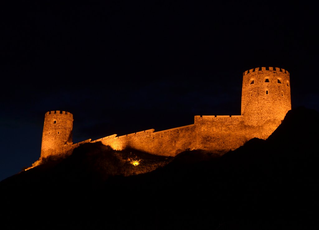 Orange lights in Rabati fortress, Ахалцихе