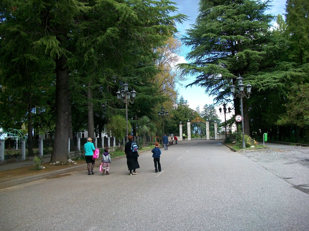 Road to the Dadiani palace, Зугдиди