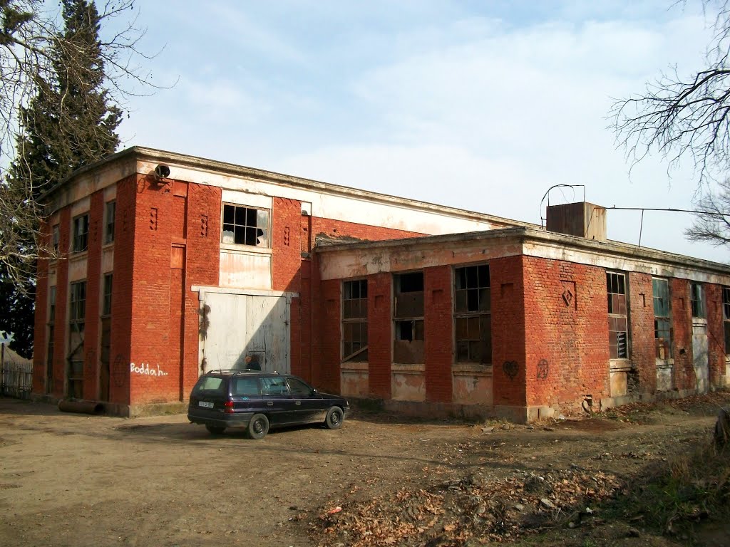 Former command building of abandoned WWTP in Rustavi, Рустави