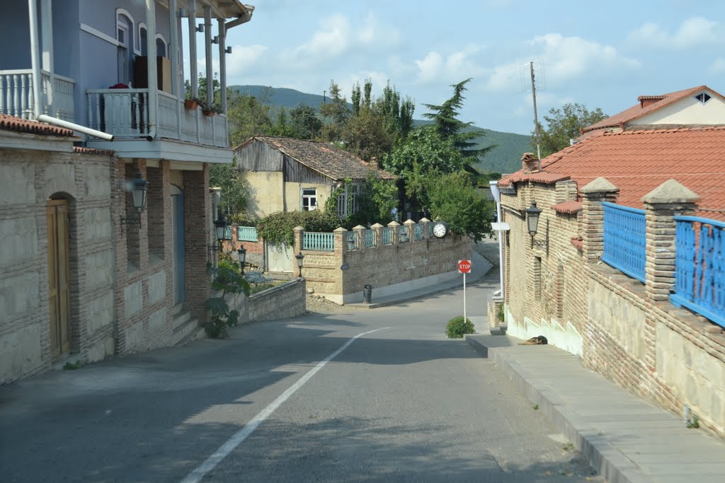 Georgia, Sighnaghi - a street in an old town, Сигнахи