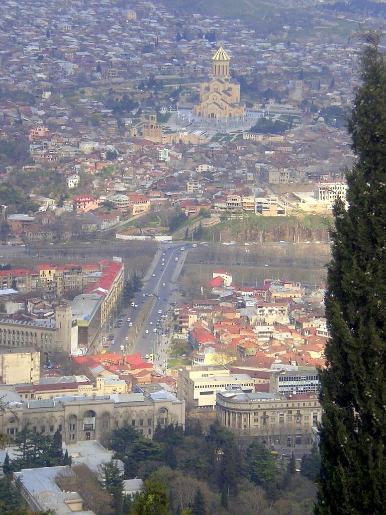 view from Mtatsminda 1, Тбилиси