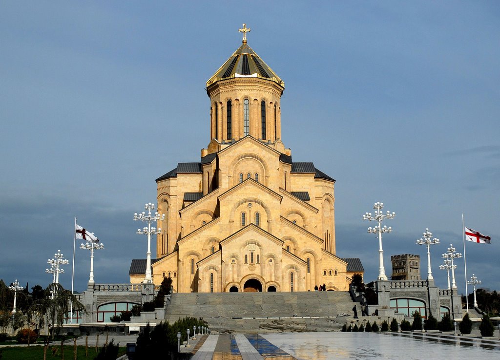 Tbilisi Sameba Cathedral Georgia ex Soviet Union, Тбилиси