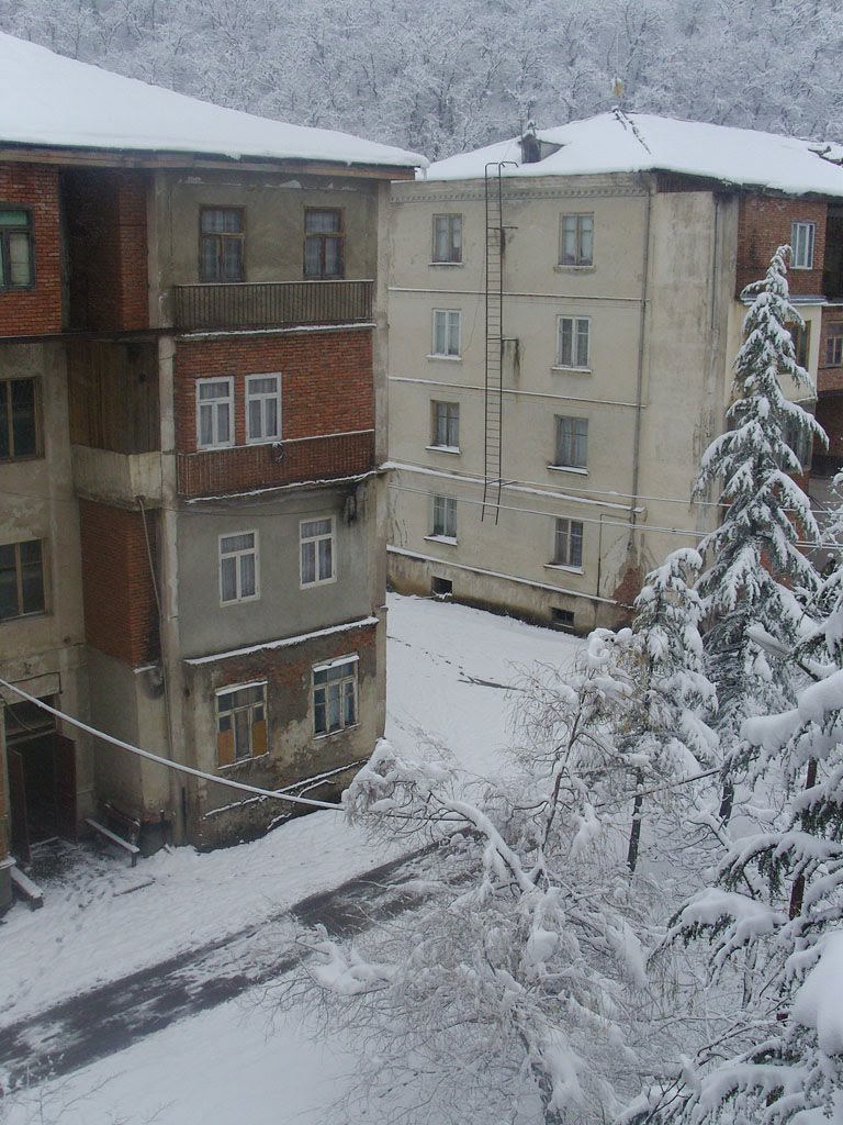 Tkibuli/Winter - Tbilisi Street, Ткибули