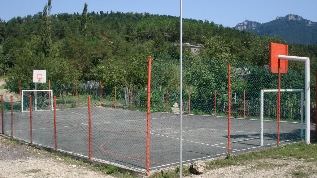 Tkibuli - Mini Stadium in Merkviladze Street, Ткибули