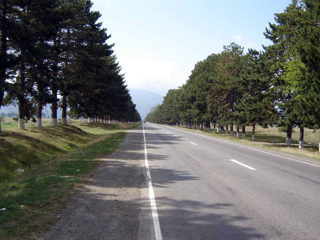 Khashuri, road to Borjomi, Хашури