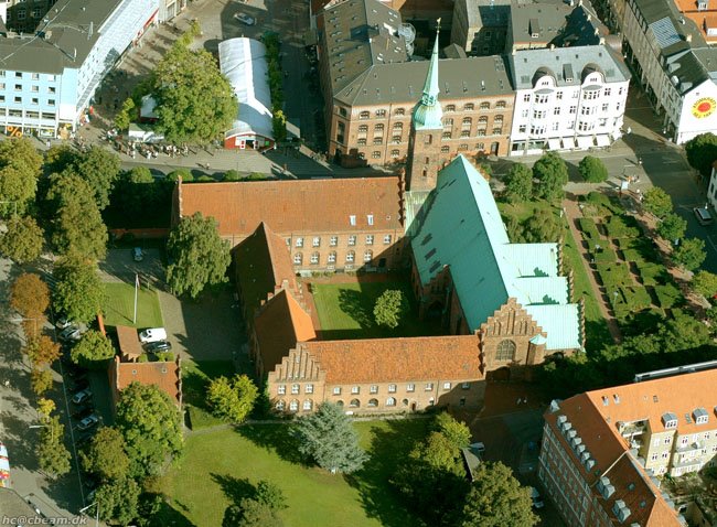 Aarhus, Church of Our Lady, Aerial, Орхус