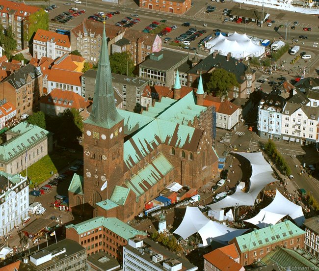 Århus Cathedral, Aerial, Орхус