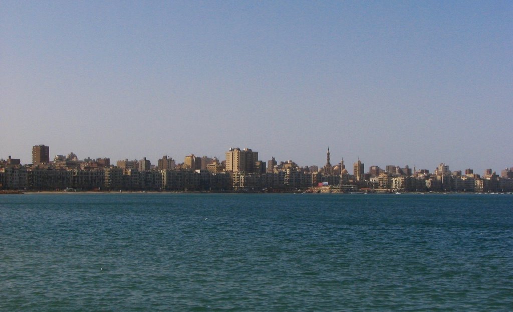 A partial view of Alexandria viewed from 26 July Street, Александрия