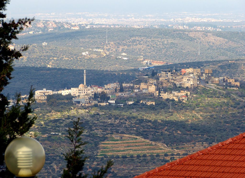 Qira, a view from Ramat HaGolan 15, Ariel, Ариэль