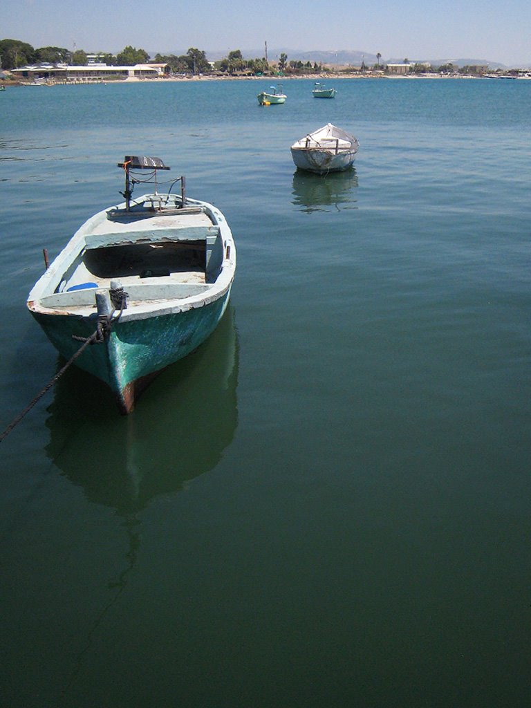 Boats in port Akko, Акко