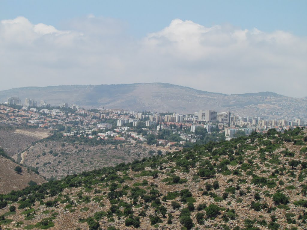 Karmiel region, a look on the city from the open area 7, Israel, Кармиэль