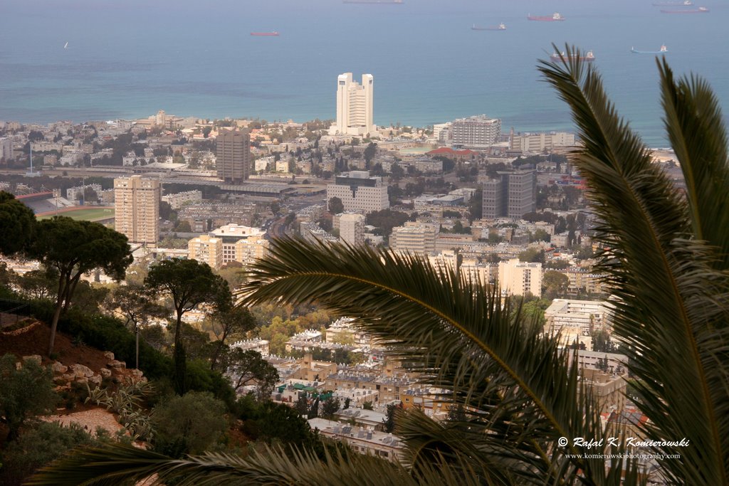 Haifa viewed from Mt. Carmel,  UNESCO World Heritage Site, Хайфа