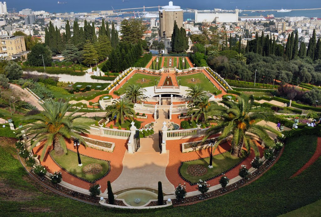 Бахайские сады.Baháí World Centre, Хайфа