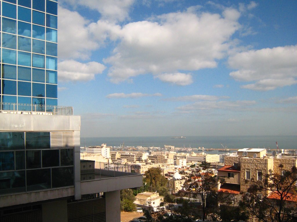 View from the department building, Хайфа