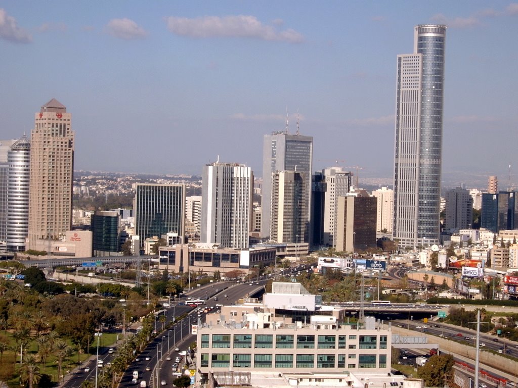 Tel Aviv view from Kamamta, Гиватаим