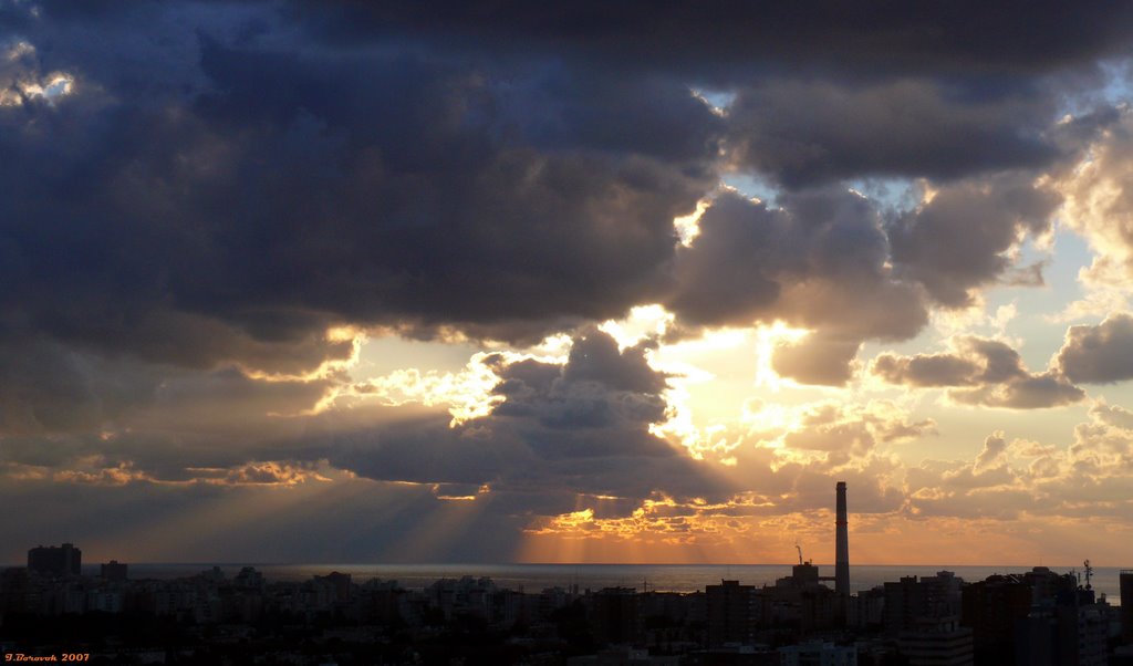 Sunset in Tel Aviv (22-NOV-07) #1, Рамат-Хашарон