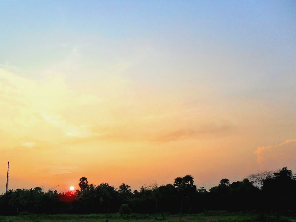 SUNSET , FROM D.H. ROAD,NEAR AMTALA, Байдьябати