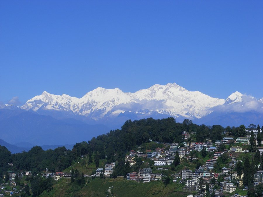 Kanchenjunga, view from Darjeeling, Даржилинг