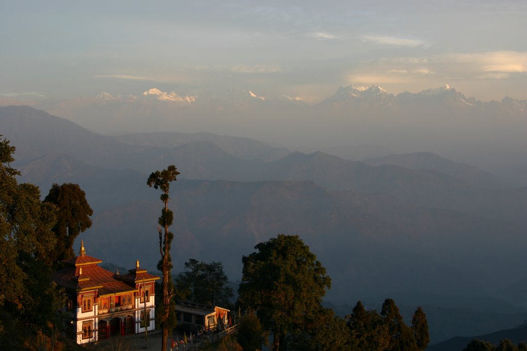 Le jour se lève, Darjeeling, India, Даржилинг