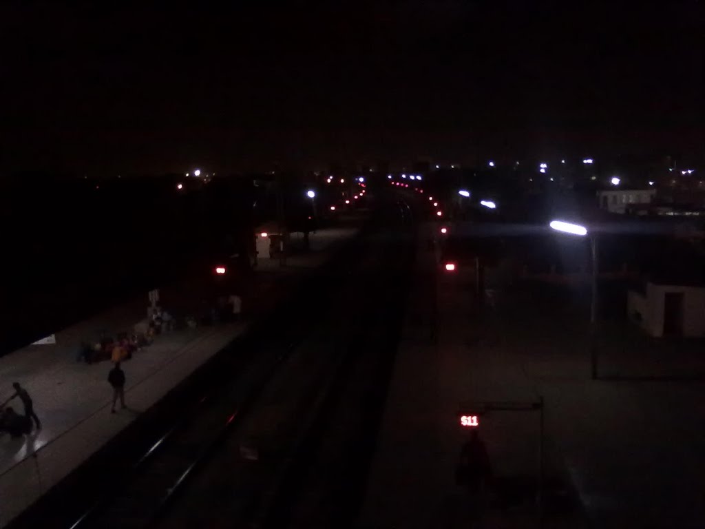 bhilai power house railway station at night, Бхилаи