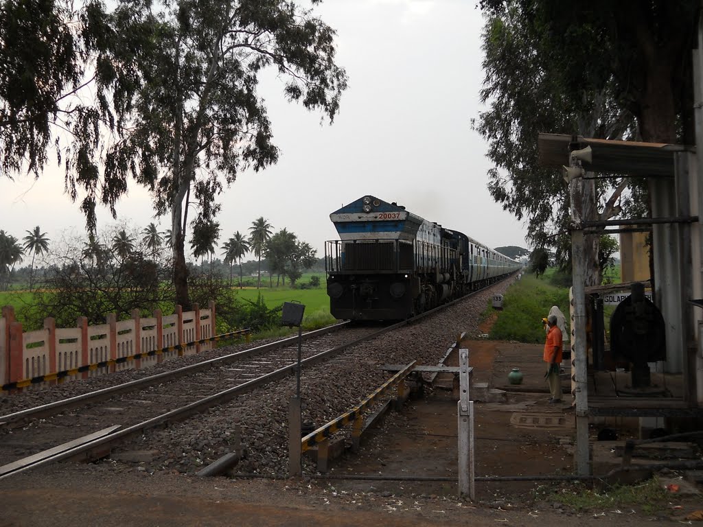 Train Engine WDP4, Hospet, Karnataka, Бияпур