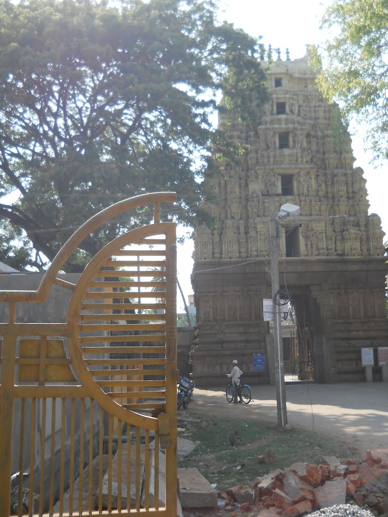 Gates old & new near the gopuram of Someshwara Temple., Колар Голд Филдс