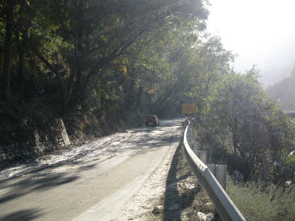 Road leading to Simli, Karanprayag, Дехра Дун
