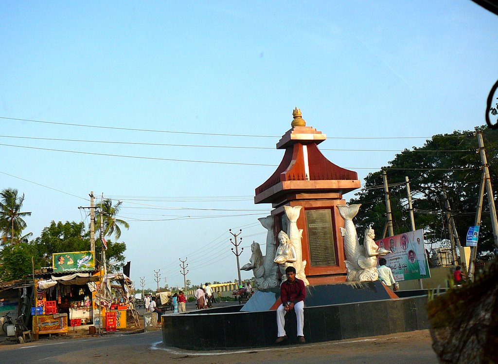 By pass Road  starts here  at  Machilipatnam, Мачилипатнам