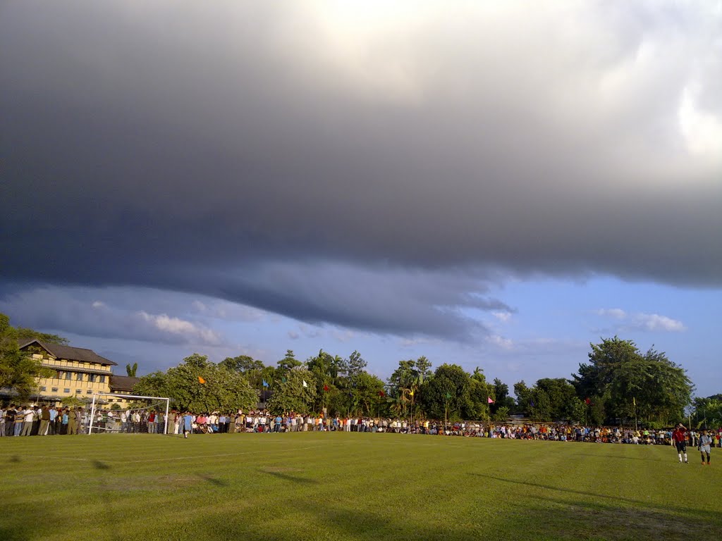 football match at AMC field, Дибругарх