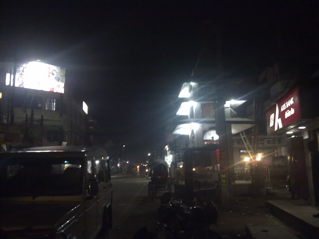 Rajkumarganj at night, Дарбханга