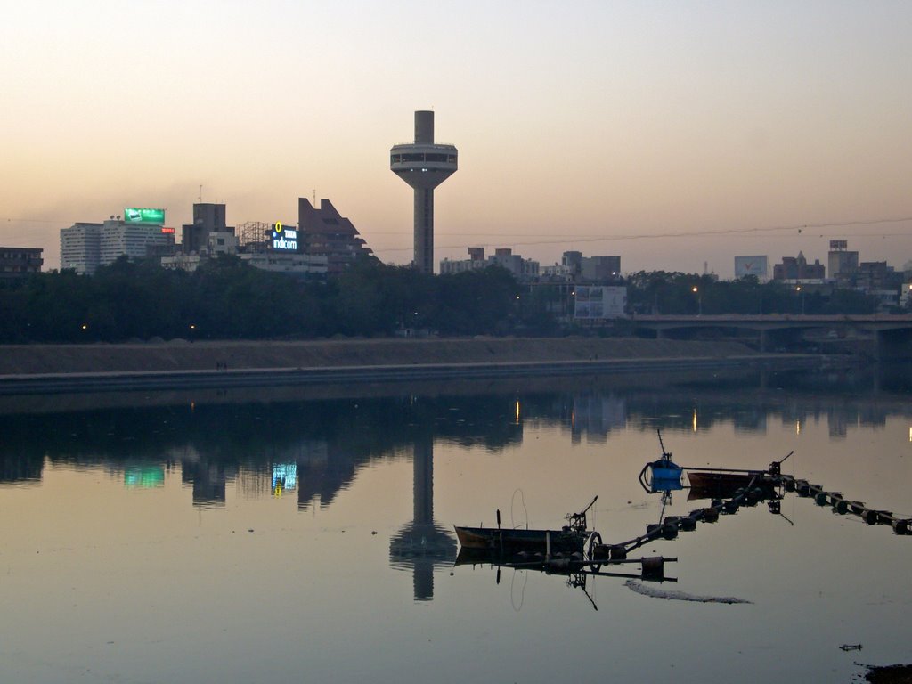 View from Ellis bridge. Ahmedabad. Gujarat., Ахмадабад