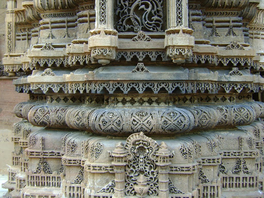 Minaret Base of the mosque, India, Ахмадабад