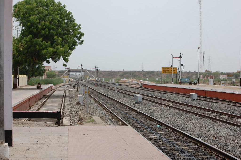 DPAK MALHOTRA, Surendernagar Junction Railway Stn, Platform, Surendernagar, गुजरात भारत Gujarat Bharat ગુજરાત ભારત દેશનું, Бхуй
